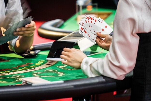 Kembang Kempis live table on pajak88 login with dealer and player cards displayed
